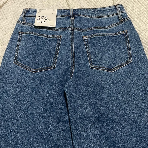 NWT- And Now This- 30. The Seam Front Jean - Picture 4 of 9